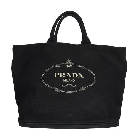 prada canvas tote|prada canvas tote large.